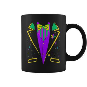 Mardi Gras Tuxedo Costume Funny Carnival Parade Design Coffee Mug - Thegiftio UK