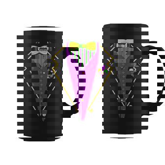 Mardi Gras Tuxedo Vest Costume Funny Carnival Parade Coffee Mug - Seseable