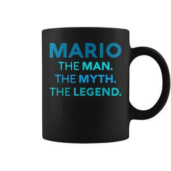 Mario The Man The Myth The Legend Name Personalized Boys Coffee Mug - Seseable