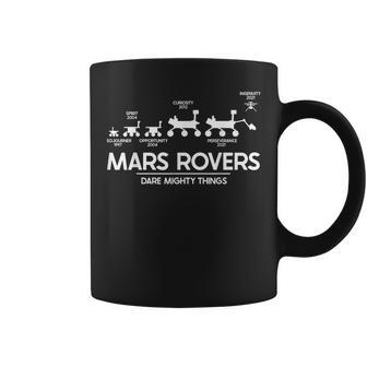 Mars Perseverance Rover Dare Mighty Things Landing Timeline Coffee Mug | Mazezy