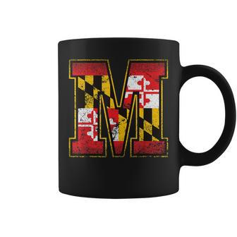 Maryland Flag For Kids Girl Women Vintage Maryland Coffee Mug - Seseable