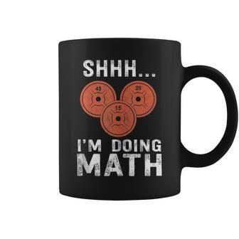 Math Lover Gym Weightlifting Funny Quote Workout Exercise Coffee Mug | Mazezy