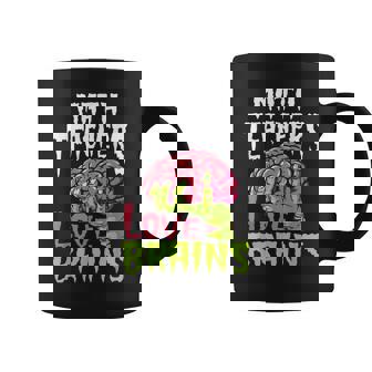 Math Teachers Love Brains Zombie Teacher School Halloween Coffee Mug - Thegiftio UK