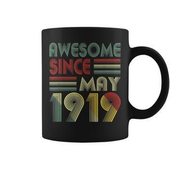 May 1919 T Shirt 100 Years Old 100Th Birthday Decorations Coffee Mug | Mazezy