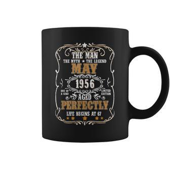 May 1956 The Man Myth Legend 67 Year Old Birthday Gifts Coffee Mug - Seseable