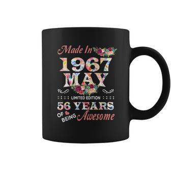 May 1967 Flower 56 Years Of Being Awesome Coffee Mug - Seseable