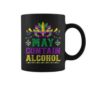 May Contain Alcohol Funny Mardi Gras 2023 V2 Coffee Mug - Seseable