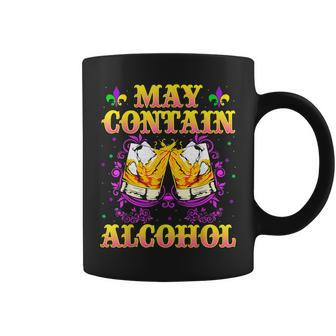 May Contain Alcohol Funny Mardi Gras 2023 V4 Coffee Mug - Seseable