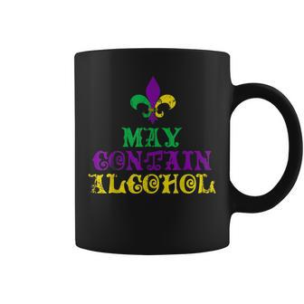 May Contain Alcohol Funny Mardi Gras 2023 V5 Coffee Mug - Seseable