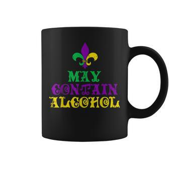 May Contain Alcohol Mardi Gras V2 Coffee Mug - Seseable
