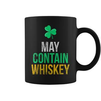 May Contain Whiskey Funny Irish St Patricks Day Coffee Mug - Thegiftio UK