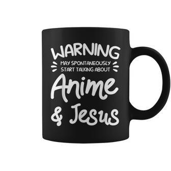 May Start Talking About Anime & Jesus Anime Coffee Mug | Mazezy AU
