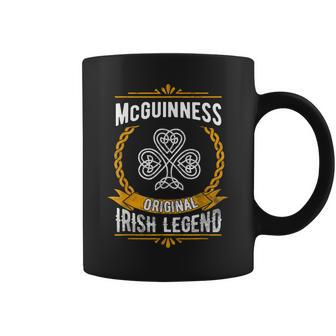 Mcguinness Irish Surname Vintage Celtic Legend Coffee Mug - Seseable