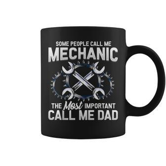 Mechanic Dad Mechanics Fathers Day Dads Birthday Gift V2 Coffee Mug - Seseable