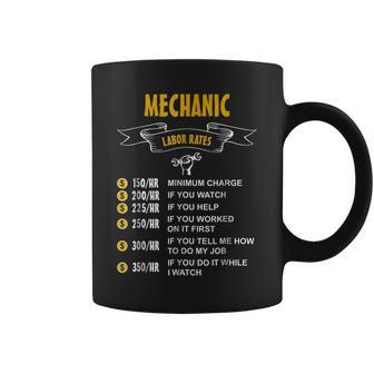 Mechanic Hourly Rates T Coffee Mug | Mazezy
