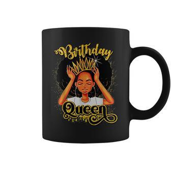 Melanin Birthday Queen African American Afro Women Girls Coffee Mug | Mazezy