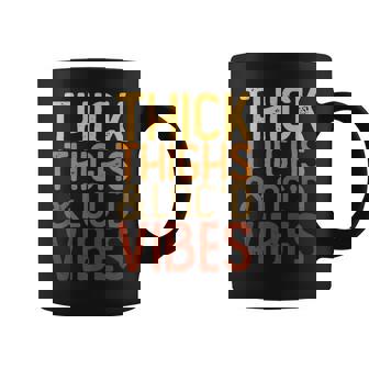 Melanin Black Women Thick Thighs And Locd Vibes Junenth Coffee Mug | Seseable CA