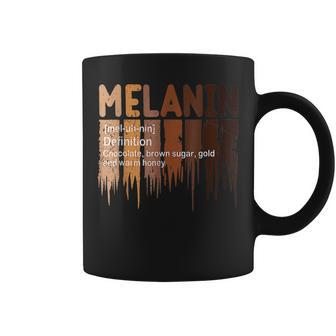 Melanin Definition African American Black Pride Melanin Coffee Mug - Seseable