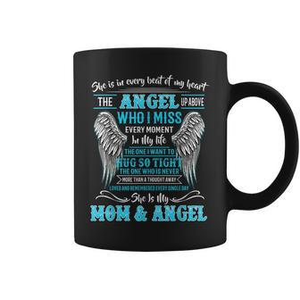 Memory Of Parents In Heaven Gift For Daughter Son Loss Mom Coffee Mug | Mazezy DE