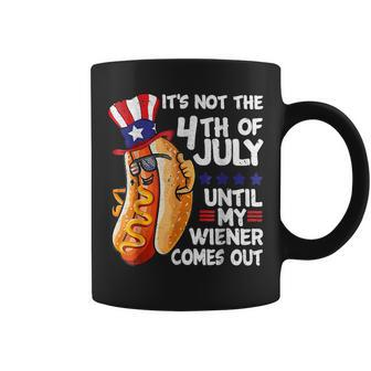 Men Funny 4Th Of July Hot-Dog Wiener Comes Out Adult Humor Coffee Mug - Thegiftio UK
