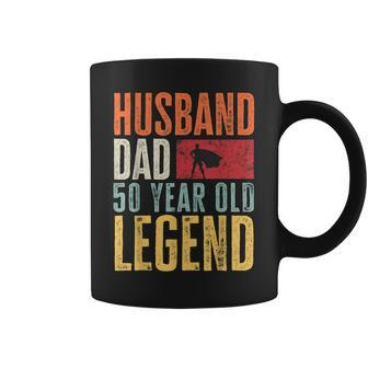 Mens 50Th Birthday Dad Husband Legend Funny Vintage 50 Years Old Coffee Mug - Seseable