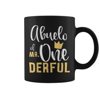 Mens Abuelo Mr Onederful 1St Birthday First One-Derful Matching Coffee Mug - Seseable