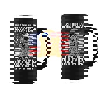 Mens American Flag Golden Retriever Dad Dog Lover Fathers Day Coffee Mug - Thegiftio UK