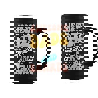 Mens Awesome Dads Have Tattoos Tattooed Dad Funny Fathers Day Coffee Mug - Thegiftio UK