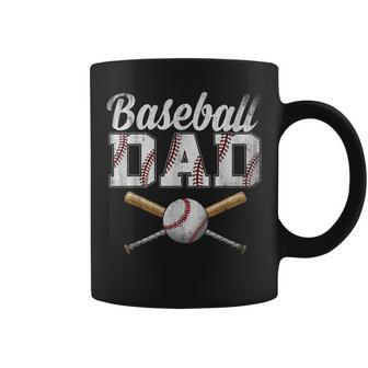 Mens Baseball Dad For Dad Fathers Day Baseball Lovers Coffee Mug | Mazezy
