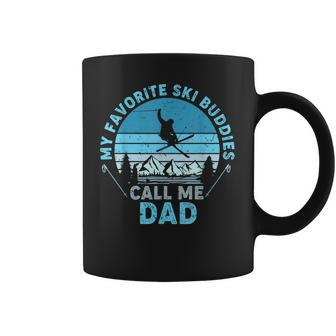 Mens Bddj Vintage My Favorite Ski Buddies Call Me Dad Fathers Day Coffee Mug - Seseable