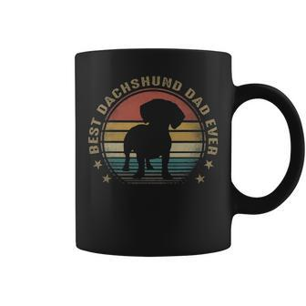 Mens Best Dachshund Dad Ever Funny Fathers Day Gifts For Dad Coffee Mug - Seseable