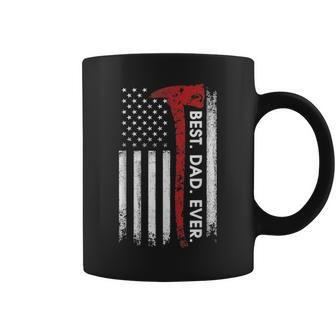 Mens Best Dad Ever Fireman Fathers Day Gift Coffee Mug - Seseable