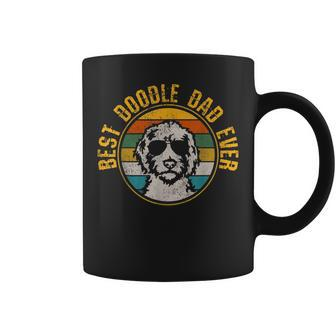 Mens Best Doodle Dad Ever - Vintage Dog Golden Doodle Gift Coffee Mug - Seseable