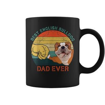 Mens Best English Bulldog Dad Ever Fathers Day For Dog Dad Papa Coffee Mug - Seseable