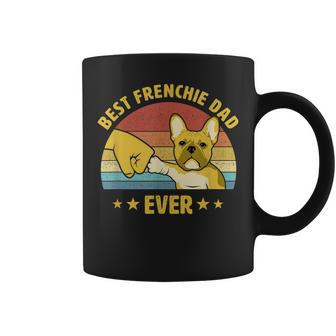 Mens Best Frenchie Dad Ever Vintage French Bulldog Puppy Lover V2 Coffee Mug - Seseable