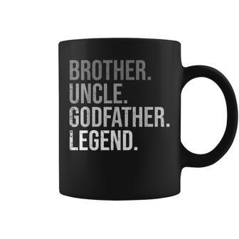 Mens Brother Uncle Godfather Legend Fun Best Funny Uncle Coffee Mug | Mazezy