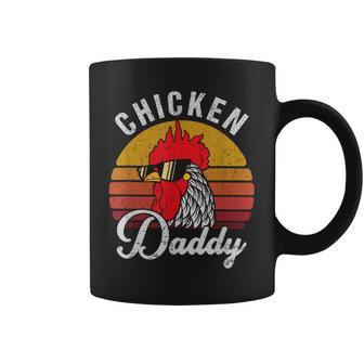 Mens Chicken Daddy Vintage Style Chicken Dad Poultry Funny Farmer Coffee Mug | Mazezy