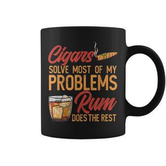 Mens Cigar And Rum Lovers I Cuban Cigar Coffee Mug | Mazezy