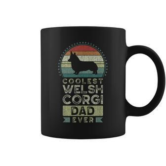 Mens Coolest Welsh Corgi Dad Ever Fathers Day Corgi Daddy Coffee Mug - Thegiftio UK