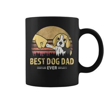 Mens Cute Best Beagle Dad Ever Retro Vintage Puppy Lover Design Coffee Mug - Seseable