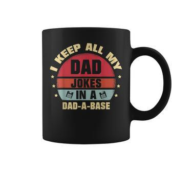 Mens Dad For Men Funny Vintage Dad Jokes Father Coffee Mug - Seseable