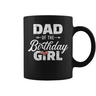 Mens Dad Of The Birthday Daughter Girl Matching Family Coffee Mug - Thegiftio UK