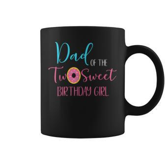 Mens Dad Of The Two Sweet Birthday Girl | Two Year Old Coffee Mug - Thegiftio UK