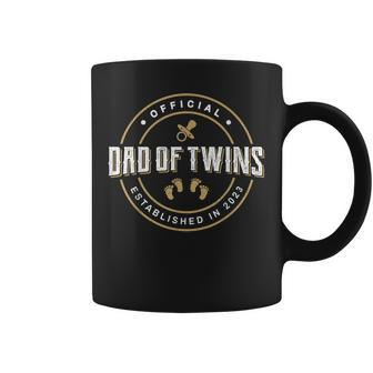 Mens Dad Of Twins 2023 New Dad To Be Expecting Daddy Of Twins Coffee Mug - Thegiftio UK
