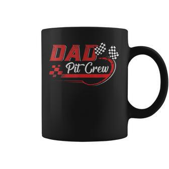 Mens Dad Pit Crew Race Car Birthday Party Racing Family Coffee Mug - Thegiftio UK