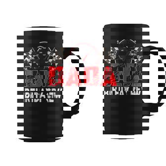 Mens Dada Birthday Crew Race Car Theme Party Racing Car Driver Coffee Mug | Mazezy