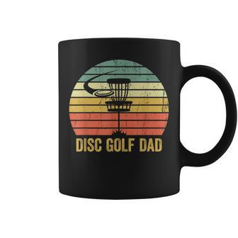 Mens Disc Golf Dad Vintage Fathers Day Frisbee Golfer Retro Coffee Mug - Seseable