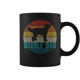 Mens Doodle Dad - Vintage Goldendoodle Dog Owner Funny Gift Coffee Mug - Seseable