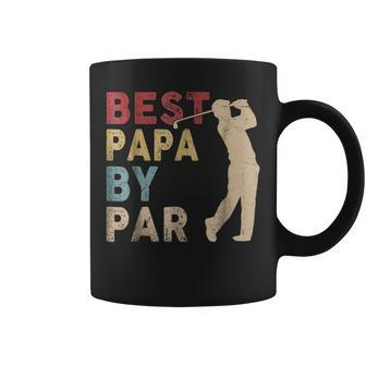 Mens Fathers Day Best Papa By Par Funny Golf Gift Shirt Coffee Mug | Mazezy UK