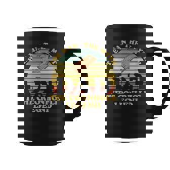 Mens Fathers Day Funny Vintage Dad Man Myth Cornhole Legend V2 Coffee Mug - Seseable